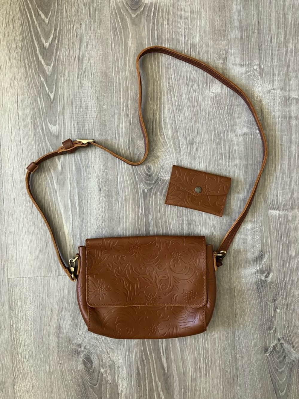 NEW Portland Leather Medium Metro Crossbody Bag & Matching Wallet